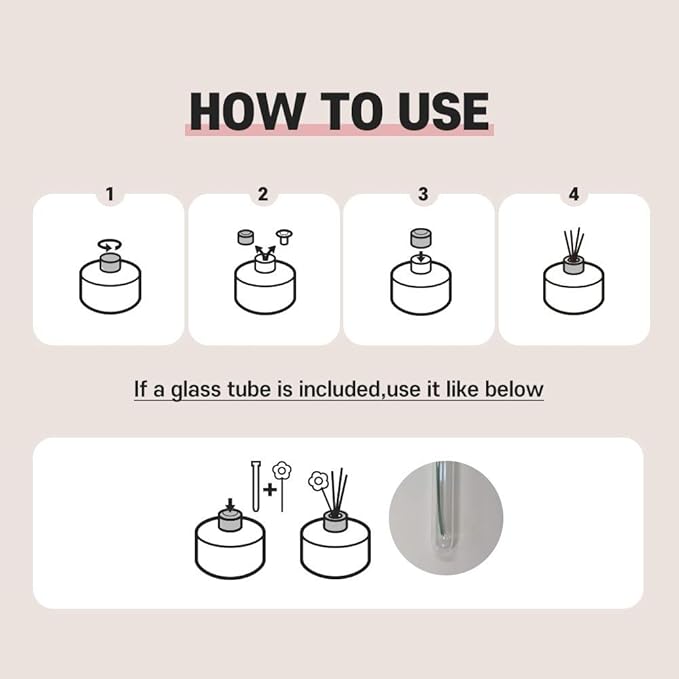 Cocod'or COCODOR Rose Flower Reed Diffuser/Black Cherry/6.7oz(200ml)/1 Pack/Reed Diffuser, Reed Diffuser Set, Oil Diffuser & Reed Diffuser Sticks, Home Decor & Office Decor, Fragrance and Gifts