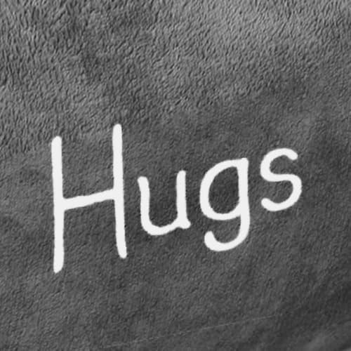 WOLF CREEK BLANKET - Compassion Blanket (Brand)- Strength Courage Super Soft Warm Hugs, Get Well Gift Blanket Plush Healing Thoughts Positive Energy Love & Hope (Charcoal, 50 x 65 Sherpa)