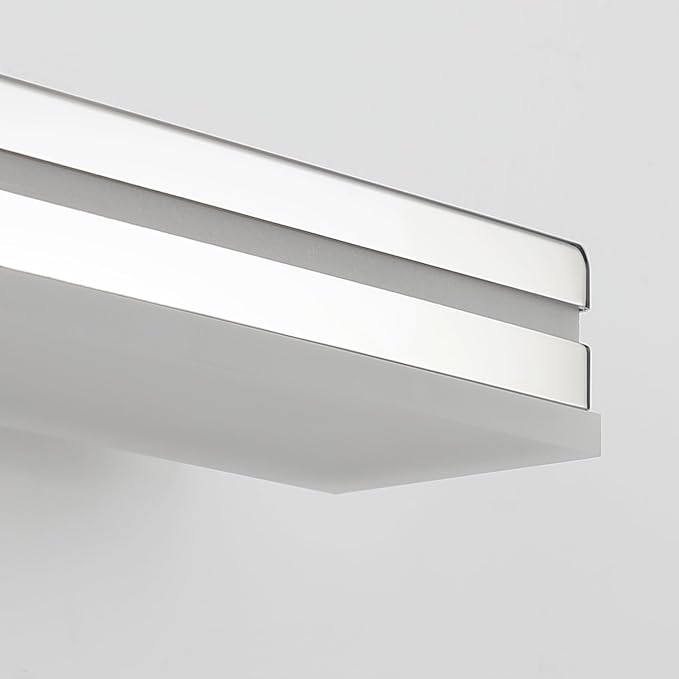 SineRise 24-Inch LED Modern Bathroom Vanity Light Bar, Chrome Modern Acrylic Bathroom Wall Lighting Fixtures Over Mirror (Cool White 6000K)