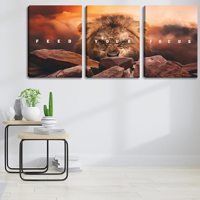 Motivational Office Wall Art Inspirational Encourage Poster Prints Office Wall Decor Canvas Art Prints Pictures Painting Artwork for Living Room Bedroom Framed Ready to Hang(36" Wx16 H)