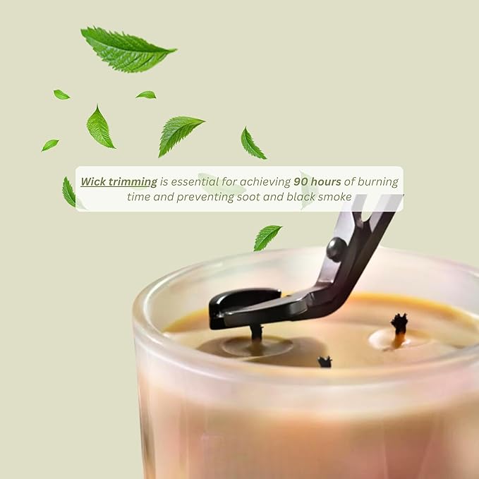 Claricomb - Lavender & Bergamot Pure Beeswax Candle – 90+ Hours Long Burning Classically Designed Non-Toxic Scented Candles for Home Decor and Aromatherapy to Stress Relief