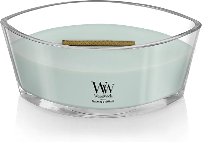 WoodWick Ellipse Candle Sagewood & Seagrass 16 oz.