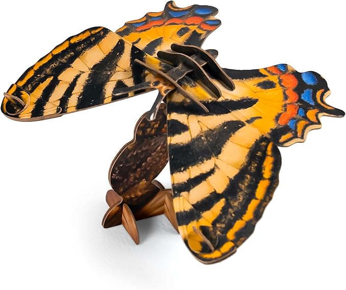 Preschool Toys Eco-Friendly Science Kits & STEM Projects, 3D Paper Puzzle for Kids 7+, Ideal for Homeschooling Supplies, Early Development Tools-Butterfly Series, 3 Colour