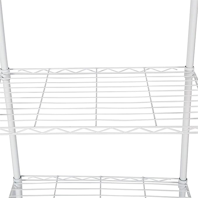 HOMEFORT 6-Tier Wire Shelving, 6 Shelves Unit Metal Storage Rack, Durable Organizer, Perfect for Pantry Closet Kitchen Laundry Organization (White)