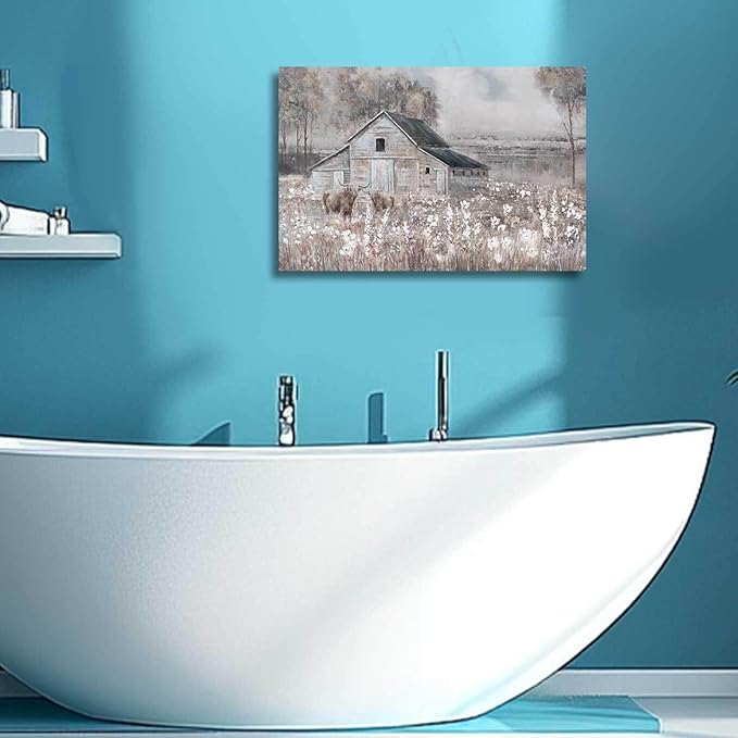 Animal Decorative Painting Flower Poster Art Plant Pictures Wall Art 12"x16" Artwork for Bedroom Vintage Kitchen Wall Decor