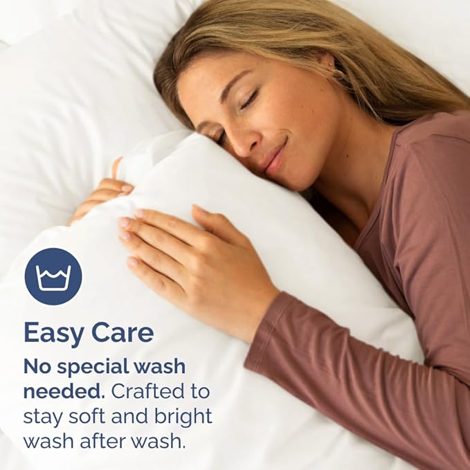 New Pillow Cases, King Standard, Antique White