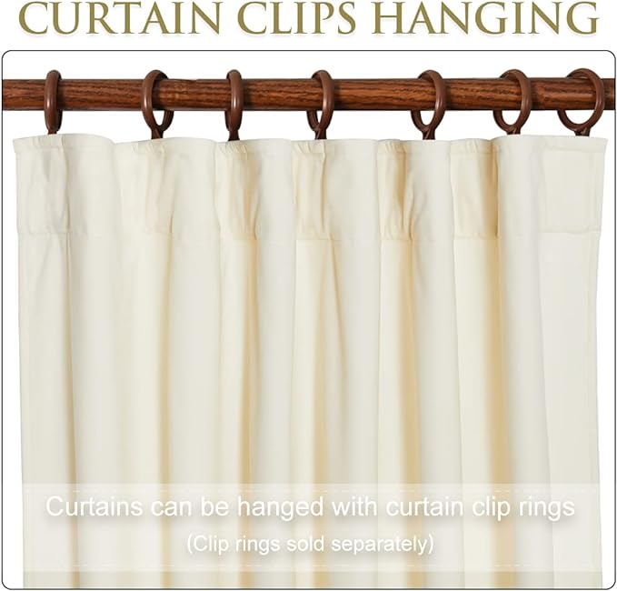 StangH Ivory White Velvet Curtains 84 inches Long Soft Skin Friendly Privacy Drapes for Nursery Kids Bedroom Light Dimming Window Curtain for Living Room, W42 x L84 inches, 2 Panels