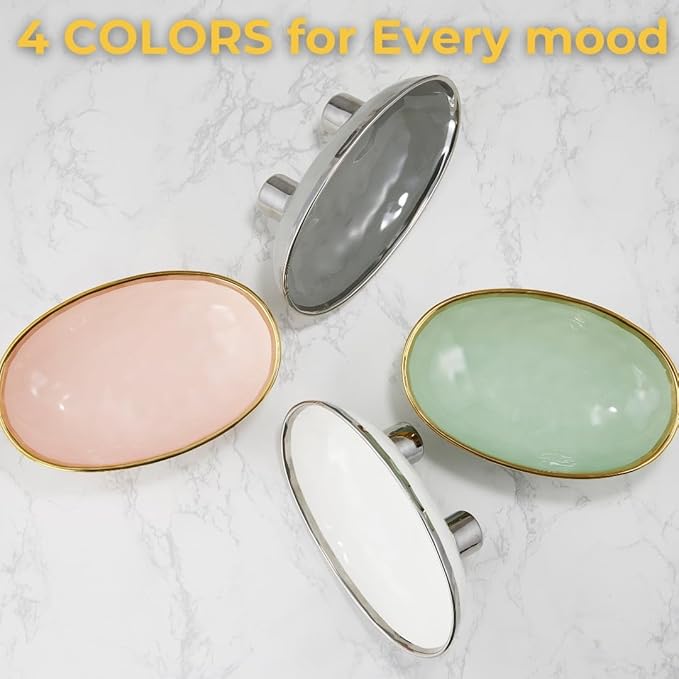 Ceramic Fruit Bowl – 10” White Decorative Bowl for Kitchen Counter – Modern Pedestal Bowl, Fruit Bowls, Catch All bowl, and Fruit Basket for Kitchen Counter