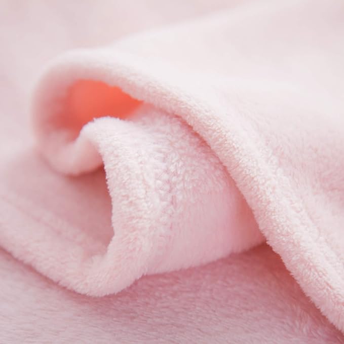 Bedsure GentleSoft Fleece Blankets Queen Size Pink - Bed Blanket Soft Lightweight Plush Fuzzy Cozy Luxury Microfiber 90x90 inches