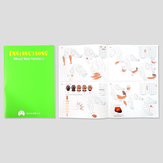 STEM Toy Eco-Friendly Learning Toy for Kids Ages 7 and Up - 3D Paper Puzzle Perfect for Birthdays, Christmas, and Holiday Gifting(Red Panda)