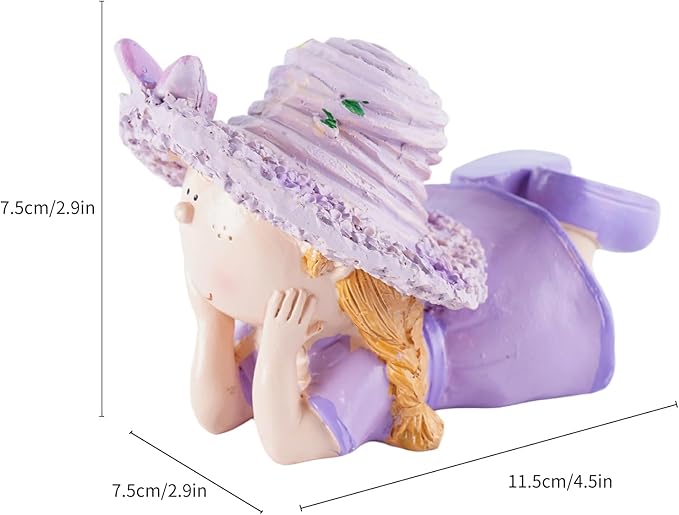 Lavender Outdoor Garden Resin Statues, Couple Boy & Girl Figurines, Perfect for Patio, Garden, Courtyard Decoration, Love - Themed Home Decor, Ideal Gift for Mom, Dad, Friends