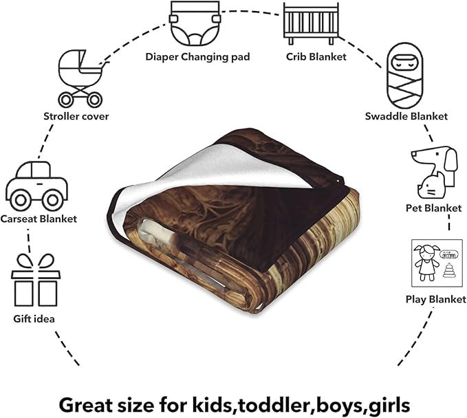 Cartoon Fish Blanket, Cozy Flannel Vibrant Open-Mouth Fish Throw Blanket, Soft Fuzzy Blankets for Travel Home Decor, All Season Lightweight Couch Bed Cover, Gifts for Women Adults Kids 40"×50"