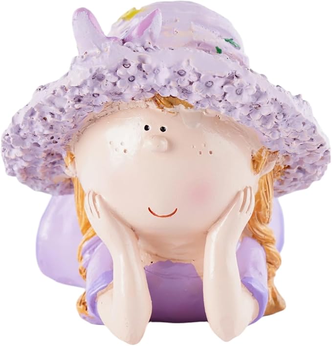 Lavender Outdoor Garden Resin Statues, Couple Boy & Girl Figurines, Perfect for Patio, Garden, Courtyard Decoration, Love - Themed Home Decor, Ideal Gift for Mom, Dad, Friends