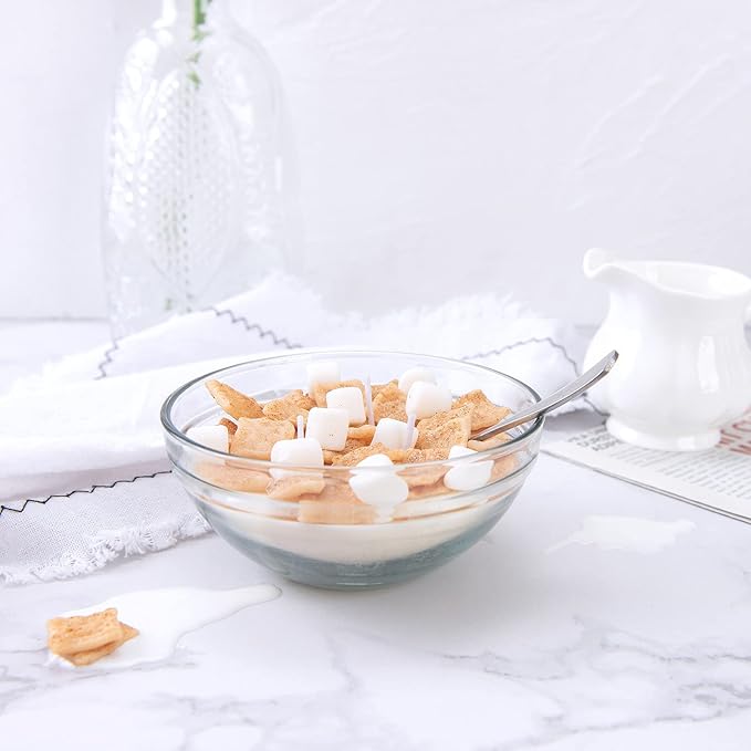 Funny Cinnamon Cereal Bowl with Metal Spoon Scented Soy Candle Morning Ritual Gift