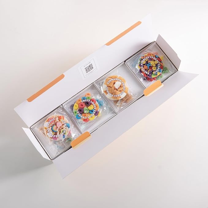 Mini Mix Funny Cereal Bowl Scented Soy Aromatherapy Candles for Birthday Party Wedding Favor (4pcs/Pack)