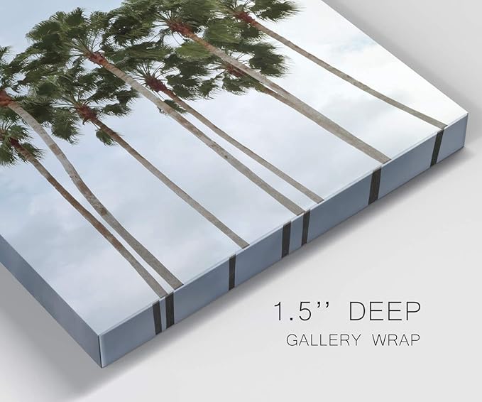 Wexford Home Square Premium Gallery Wrapped Canvas Flower Multicolor Wall Art Abstract Floral Romance Modern Pictures Print for Home Office, Ready to Hang, surfs up, 32x32