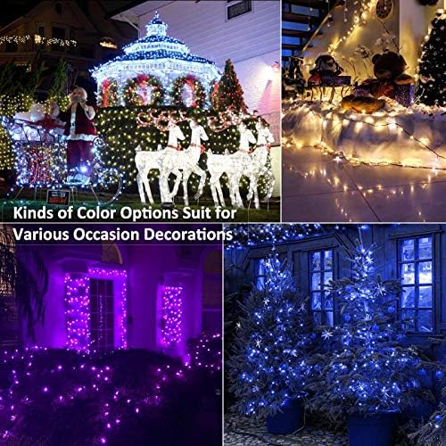 Brizled Color Changing String Lights 98FT 300 LED RGB Christmas Lights Dimmable Multifunctional Christmas Light with Remote for Indoor Outdoor Halloween Xmas Tree Holiday Party Thanksgiving Decor