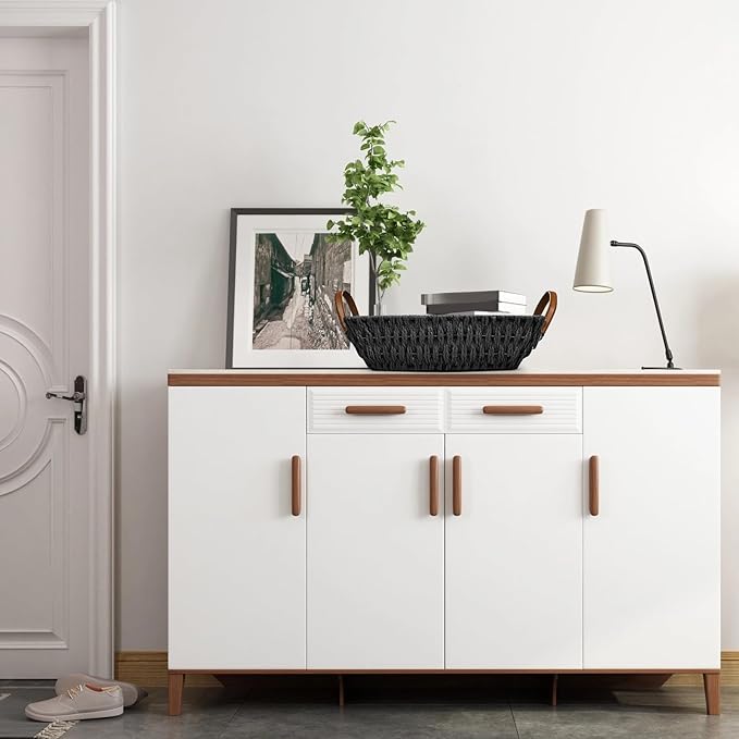 Paper Rope Woven Toilet Paper Basket, Small Wicker Storage Baskets for Organizing with Handles, Bedroom Decor Baskets Toilet Tank Shelf Storage Bins (Set of 2, Black)