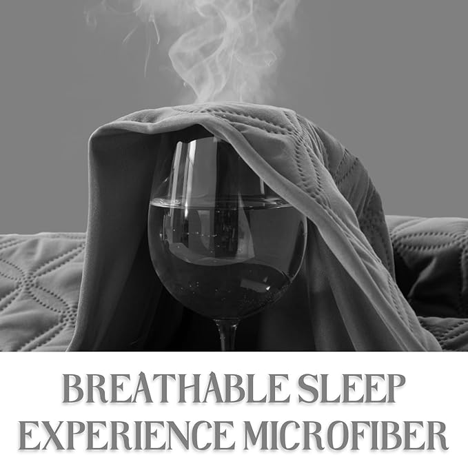 BEDLORE Waterproof Mattress Protector, King Size Mattress Pad with Deep Pocket 6"-18" Depth, Soft Noiseless Dirt-Proof Bed Mattress Cover Washable for Home, Bedroom, Hotel (Gray)