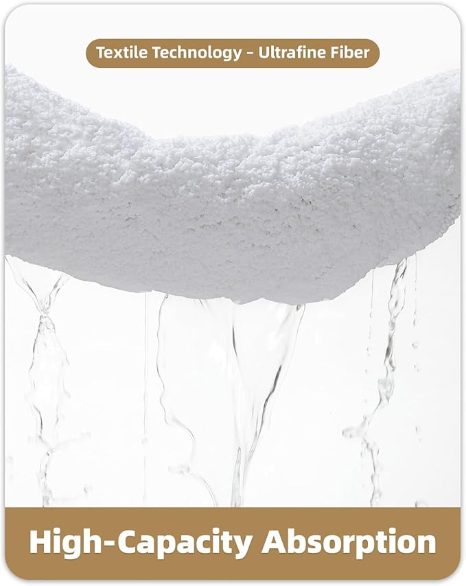 Color&Geometry White Bathroom Rugs, 24"x43" Non Slip Bath Runner Rug, Absorbent, Soft, Washable, Microfiber Bath Mat Bathroom Carpet