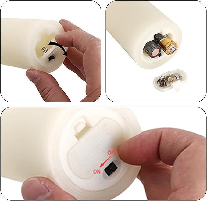 Halloween Flameless Candles Battery Operated LED Candles with Timer and Remote, Pack of 9 Real Wax Pillar Candles Flickering Candle for Home & Holiday Romantic Decor