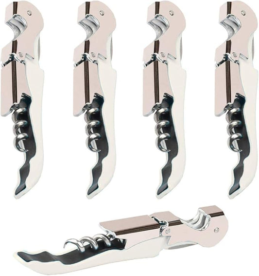 Professional Waiter Corkscrew Wine Openers Set, Heavy Duty Stainless Steel Hinges Wine Key for Restaurant Waiters, Sommelier, Bartenders