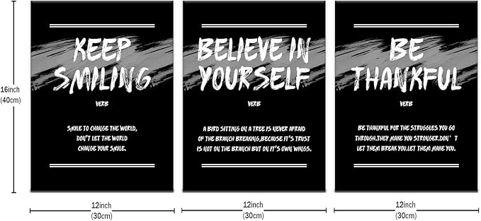 Inspirational Canvas Wall Art Office Decor Motivational Entrepreneur Quotes Poster Print Sign Artwork Picture Painting for Modern Home Bedroom Bathroom Gym Stretched and Framed [36''W x 16''H]