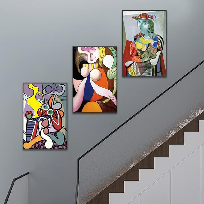 Aesthetic Abstract Canvas Wall Art Large Size 32" X 24" X 3 Pieces Modern Art Framed Decorative Painting Natural Minimalist Posters Prints Living Room Bedroom Bathroom Kitchen Office Wall Decor