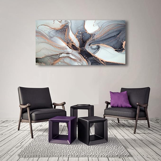 Abstract art Pictures Canvas Wall Art for Living room Bedroom or Bathroom Wall Decor,Abstract Wall Art Print Paitnings for home Decor,Line drawings Waterproof Stretched Ready to Hang-20x40inches