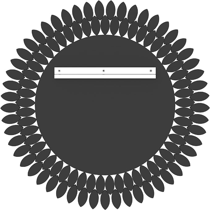 Kelly Miller Round Jeweled Mirror for Wall Decor, 26 in Modern Decorative Wall Mirror with Luxury Diamonds Beveled Vanity Mirror for Bedroom Dresser, Living Room Table, Bathroom, Hallway, Entryway