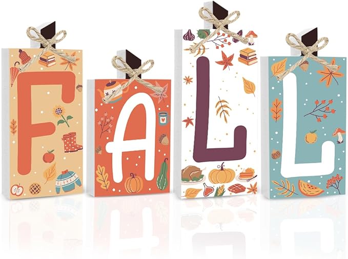 Fall Decorations for Home Thanksgiving Decorations Indoor Autumn Decor Sign Fall Gifts for Women Men Polka Dots Pumpkin Fall Centerpieces for Dining Table Farmhouse Kitchen Bathroom Bedroom Office