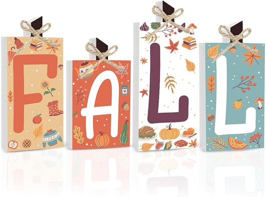 Fall Decorations for Home Thanksgiving Decorations Indoor Autumn Decor Sign Fall Gifts for Women Men Polka Dots Pumpkin Fall Centerpieces for Dining Table Farmhouse Kitchen Bathroom Bedroom Office