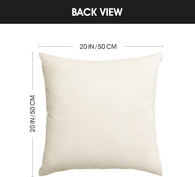 AVOIN colorlife Christmas Snowman Reindeer Gloves Eucalyptus Red Throw Pillow Covers, 20 x 20 Inch Winter Holiday Stripes Cushion Case Decoration for Sofa Couch Set of 4