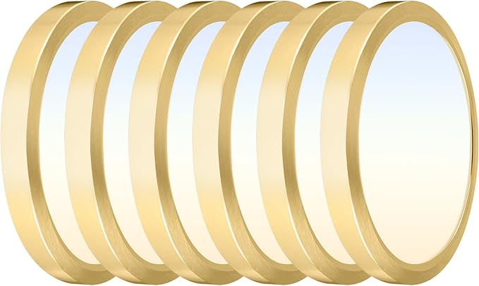 Hlite 6pack 9 Inch Flush Mount LED Ceiling Light Fixture,18W 1800LM Super Slim Light Fixtures Ceiling Mount 3000K/4000K/5000K 3CCT Selectable,Light Fixtures for Kitchen,Bedroom (Gold)