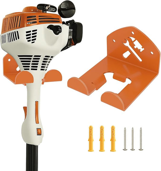 Garage Organization Storage Trimmer Rack Garden Power Tool Hanger for Grass Trimmer, Hedge Trimmer, Heavy Duty Weed Wacker Hook Tool Organizer, 1 Pack