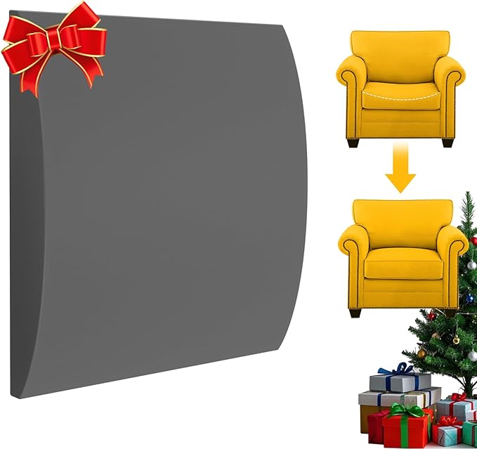 Couch Cushion Support for Sagging Seat Sofa Couch Supports for Sagging Cushions Curved High Density Foam Grey Pack of 1