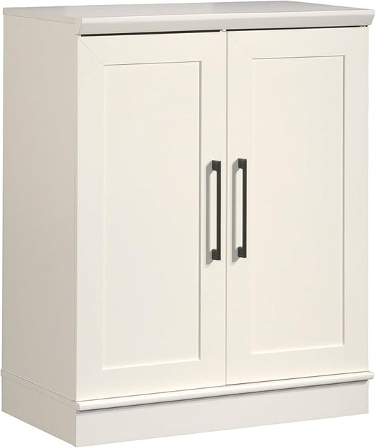 HomePlus Small Kitchen Pantry Storage Cabinet with Adjustable Shelves, Laundry Bathroom Storage Cabinet, Soft White Finish