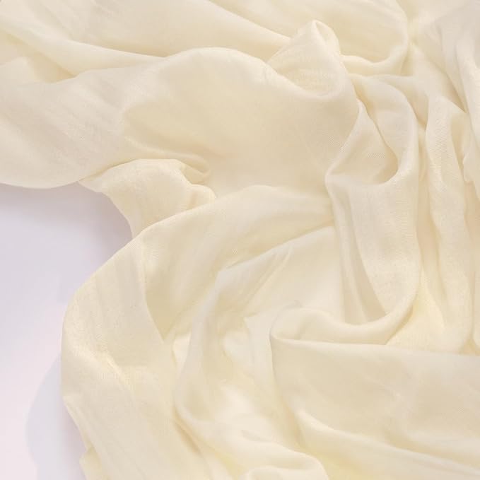 Socomi 10pcs Beige Fall Thanksgiving Cheesecloth Table Runner Boho Rustic Gauze 120 inch 10FT Cheese Cloth Runner for Wedding Party Baby Shower Birthday Home Decor Holiday Decorations