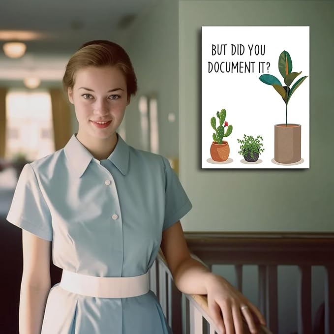 Ploceiny Funny wall decor But Did You Document It home decor Sign Decorative Home Office wall art Rustic Farmhouse Square Desk Decor for Shelf poster office desk accessories desk organizer A-379