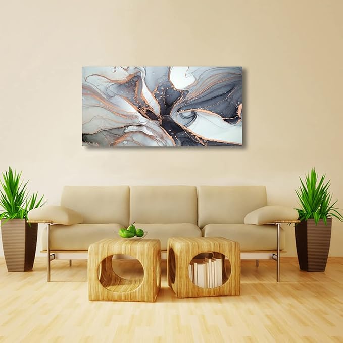 Abstract art Pictures Canvas Wall Art for Living room Bedroom or Bathroom Wall Decor,Abstract Wall Art Print Paitnings for home Decor,Line drawings Waterproof Stretched Ready to Hang-20x40inches