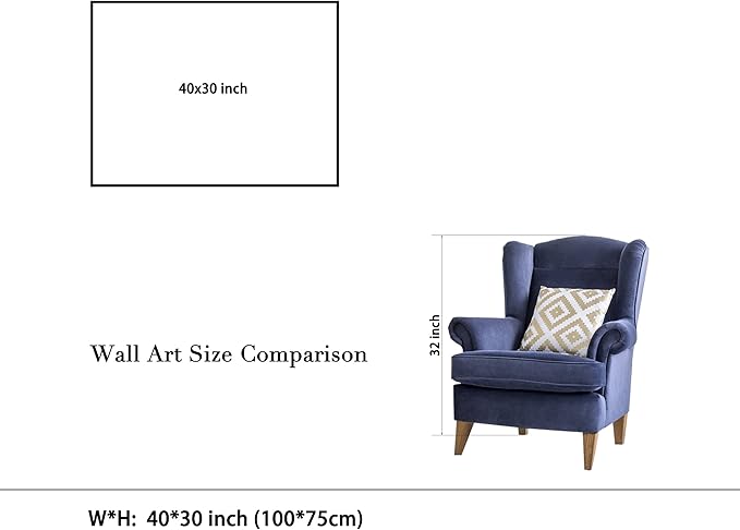 Wieco Art Huge Gallery Wrapped Giclee Canvas Print by Classic Van Gogh Reproductions, Almond Blossom Modern Canvas Wall Art Ready to Hang for Living Room Bedroom Home Office Decorations