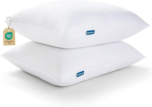 Bedsure King Size Pillows Set of 2 - King Size Bed Pillows 2 Pack for Sleeping, Soft and Supportive, Hotel Quality, Original Down Alternative Filling for Side, Back Sleepers