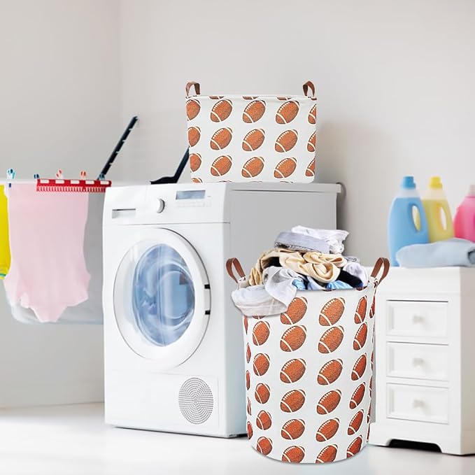 CLOCOR Rectangular Storage Basket, Storage Bin, Gift Basket, Room Decor(Rugby)