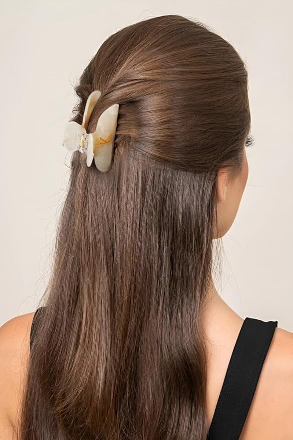 Birthday Gifts for Women 2025 - Fashion Glitter Claw Hair Clips Personalized Gifts for Women Birthday Unique, Durable Initial Hair Clips Gold Hair Claw Accessories - Letter K