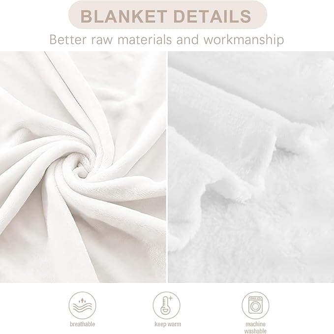 Romantic Swan Blanket, Cozy Flannel Elegant Swans & Petals Throw Blanket, Soft Fuzzy Blankets for Travel Home Decor, All Season Lightweight Couch Bed Cover, Gifts for Women Adults Kids 40"×50"