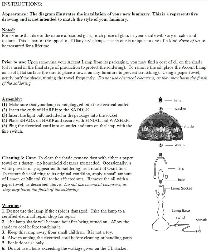 Tiffany-Style 8 Inch Table Lamp Mediterranean Series Stained Glass Lampshades Small Bedside Lamp Reading Antique Desk Light Livingroom Bedroom Office Vintage Art Deco Victorian(Color:Green)