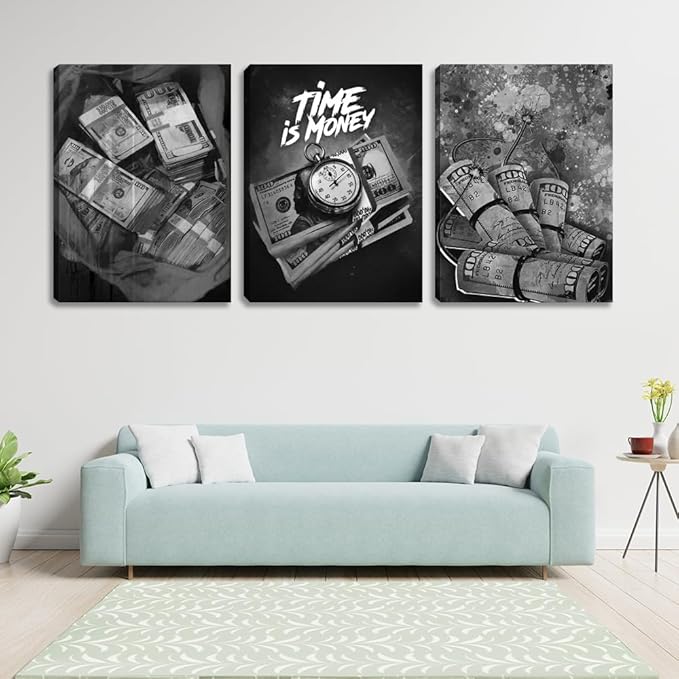 Motivational Canvas Wall Art 3 Pieces Entrepreneur Inspirational Poster Prints Office Wall Decor Artwork for Living Room Home Decor Painting Pictures Framed Ready to Hang (36" Wx16 H)