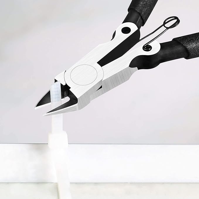 BOENFU 5 inch Precision Flush Cutters Multi-functional Wire Snips, Ideal for Model, Electronics, Sprue Cutting, and All Precision Cutting Tasks