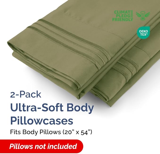 New Pillow Cases, Body, Sage Green