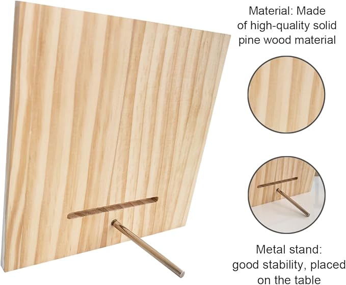 Family Wooden Plaque, “Family Means Nobody Gets Left Behind or Forgotten”, 6.2x6.2 Inch Table Art Sign, Farmhouse Quote Decor for Living Room or Home Tabletop E